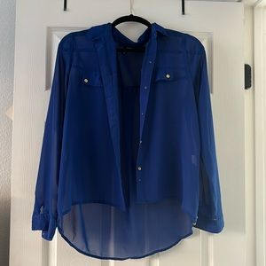 Royal blue top